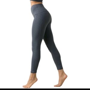 PrAna Womens Gray Faro High Rise 7/8 Legging In Chalkboard M
